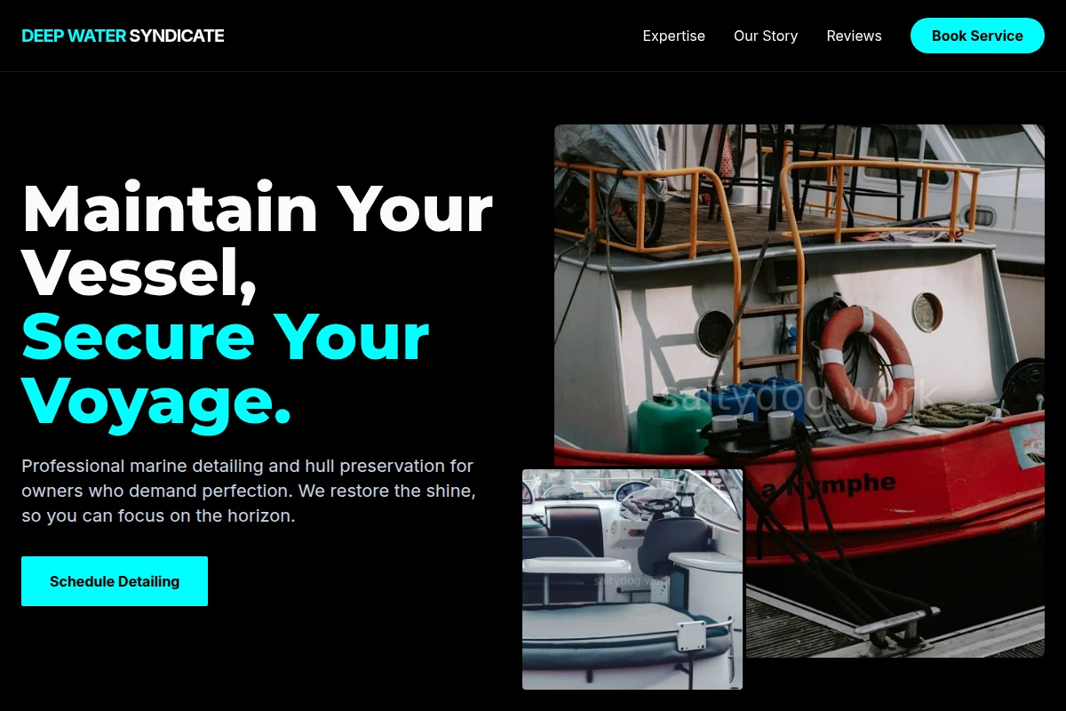 Stern Boat Cleaning